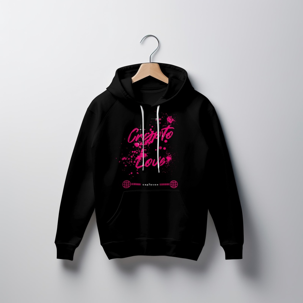 Hoodie Black Crypto Love