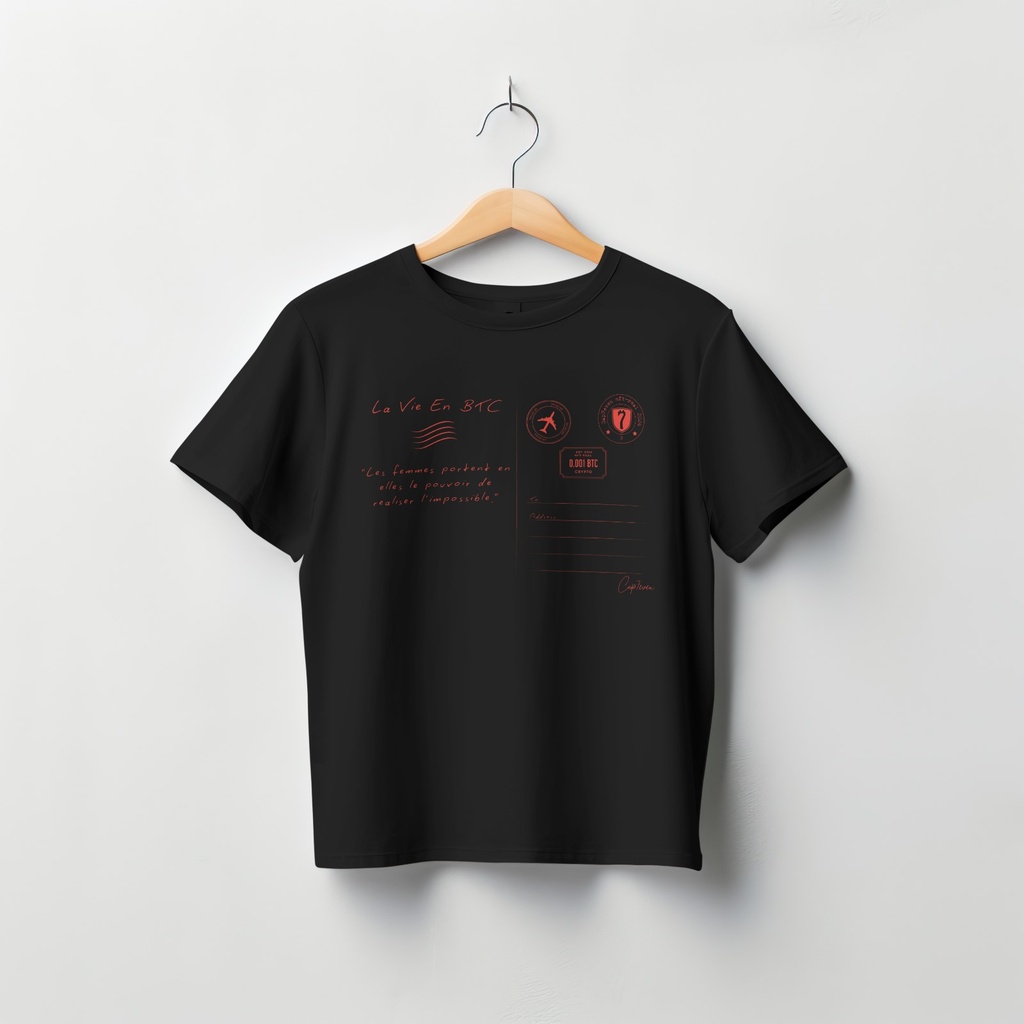 T-Shirt Black life in btc