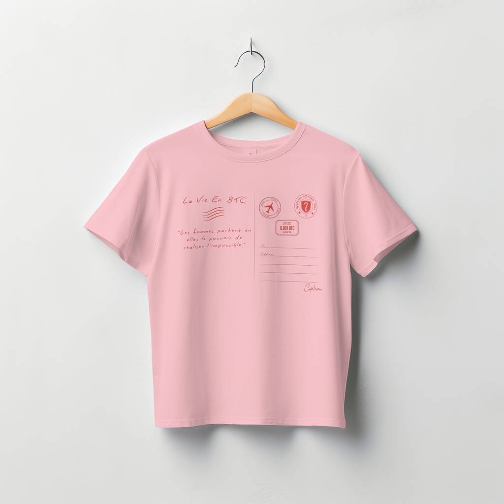 T-Shirt Pink life in btc