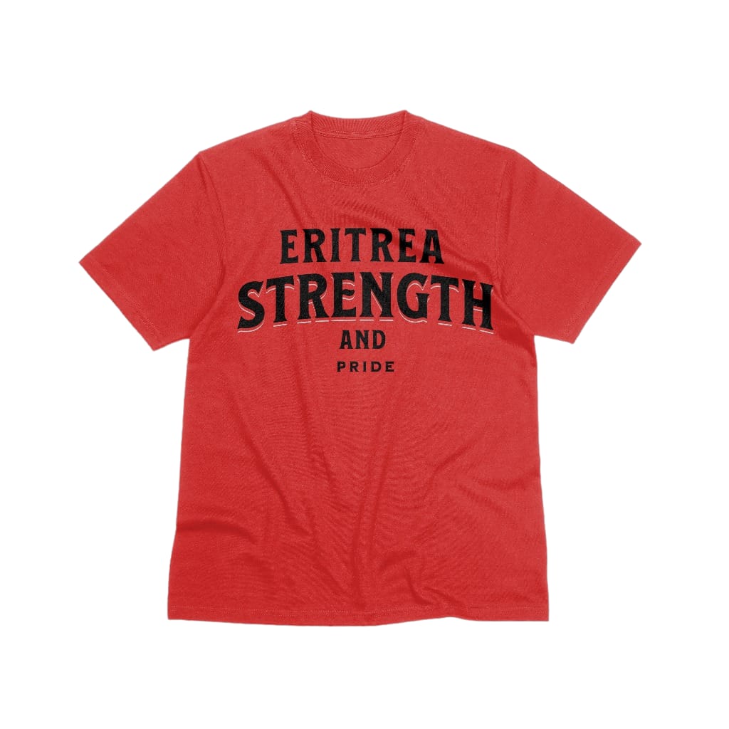 T-Shirt Red Eritrea And Pride