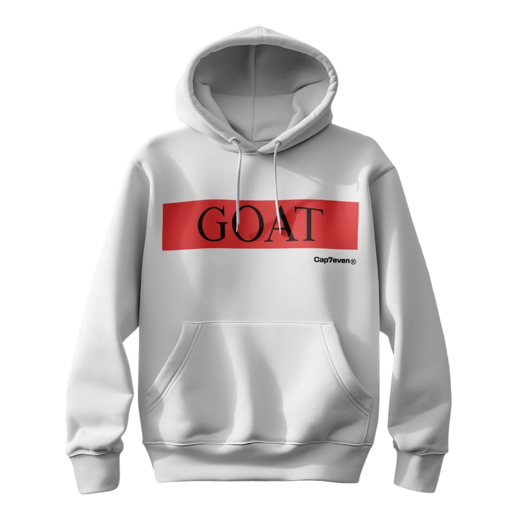 Hoodie White Goat